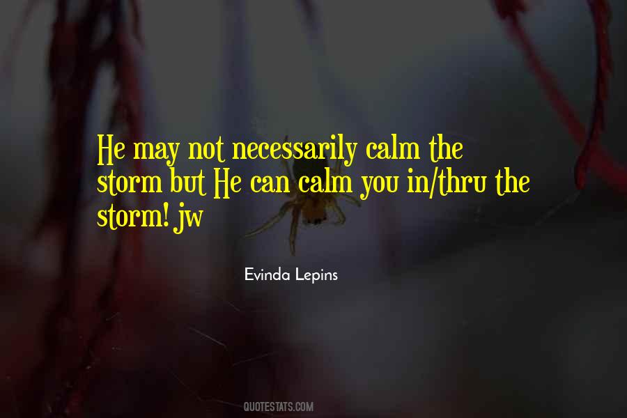 Quotes About Calm In The Storm #689007