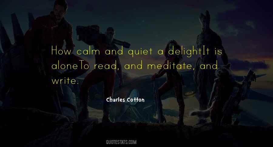 Quotes About Calm And Quiet #661366
