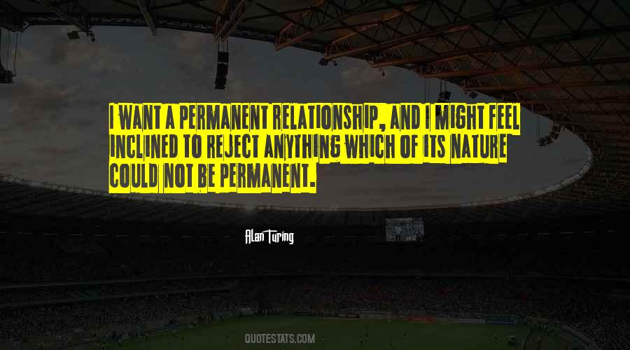 No Relationship Is Permanent Quotes #276940