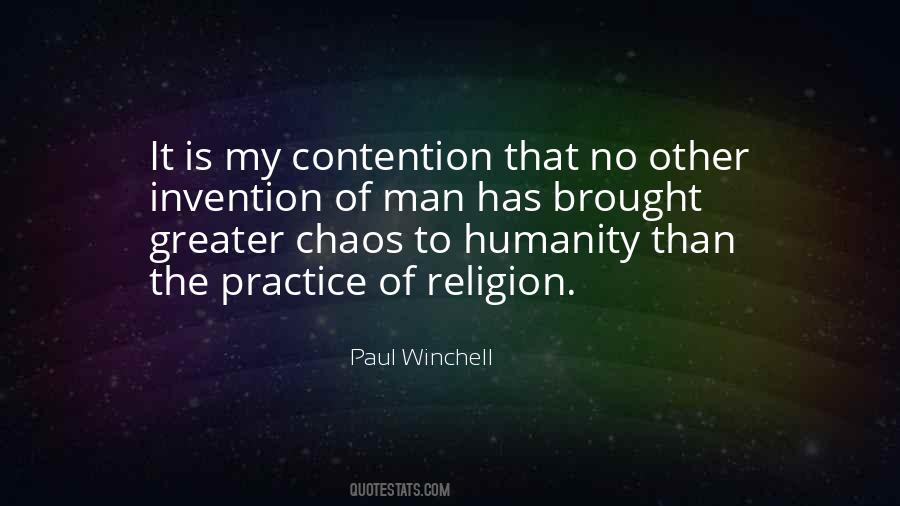 No Religion Only Humanity Quotes #168336