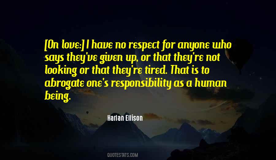 No Respect Love Quotes #1824095