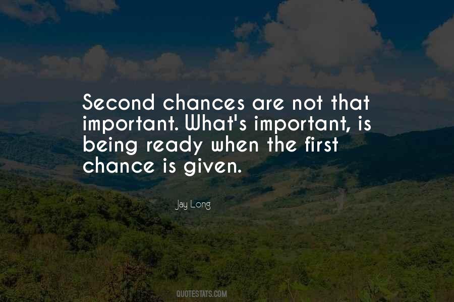 No Second Chances In Life Quotes #82656