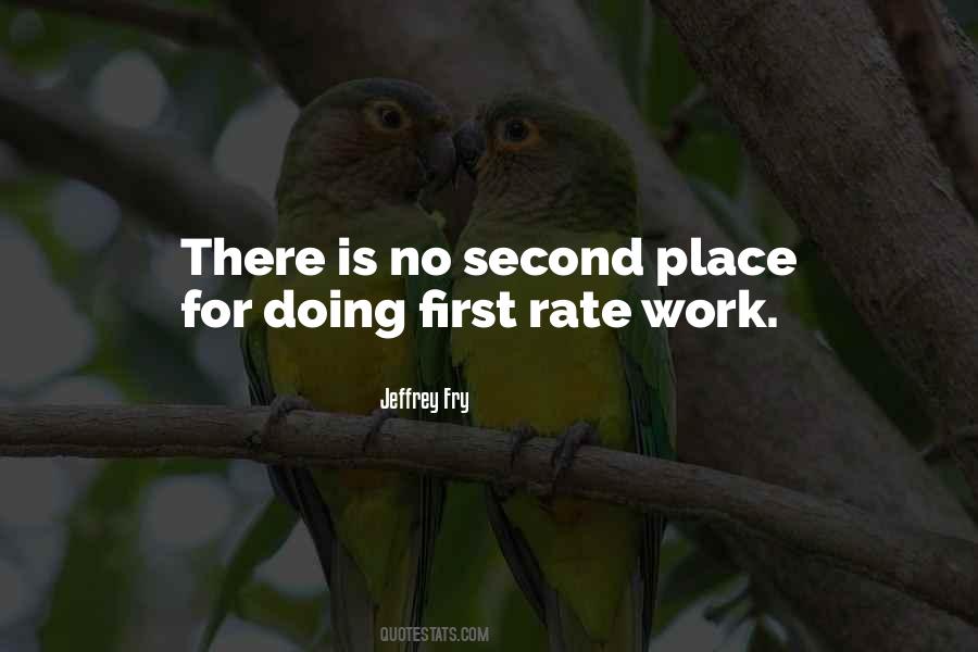 No Second Place Quotes #1496807