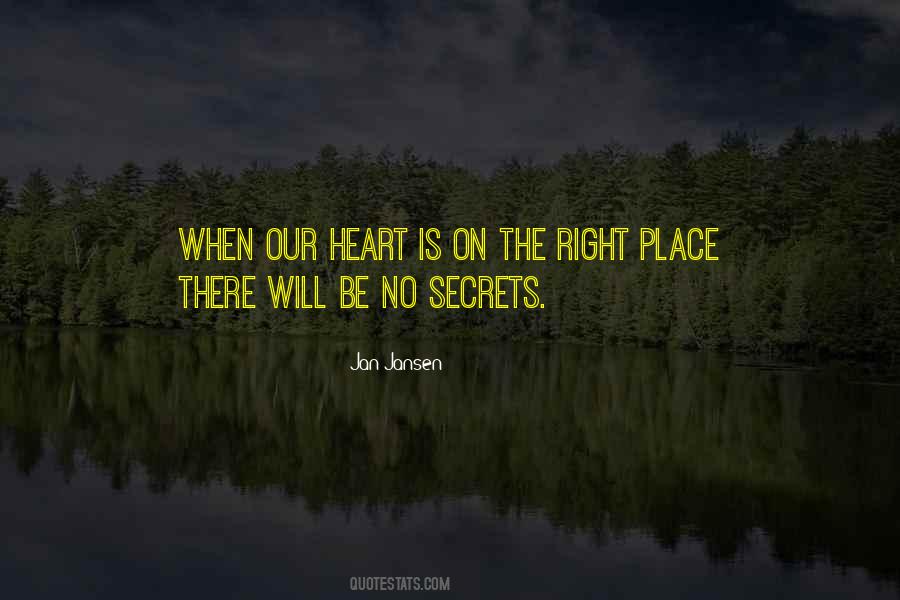 No Secrets Quotes #231273