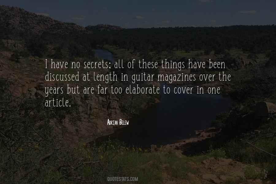 No Secrets Quotes #457316