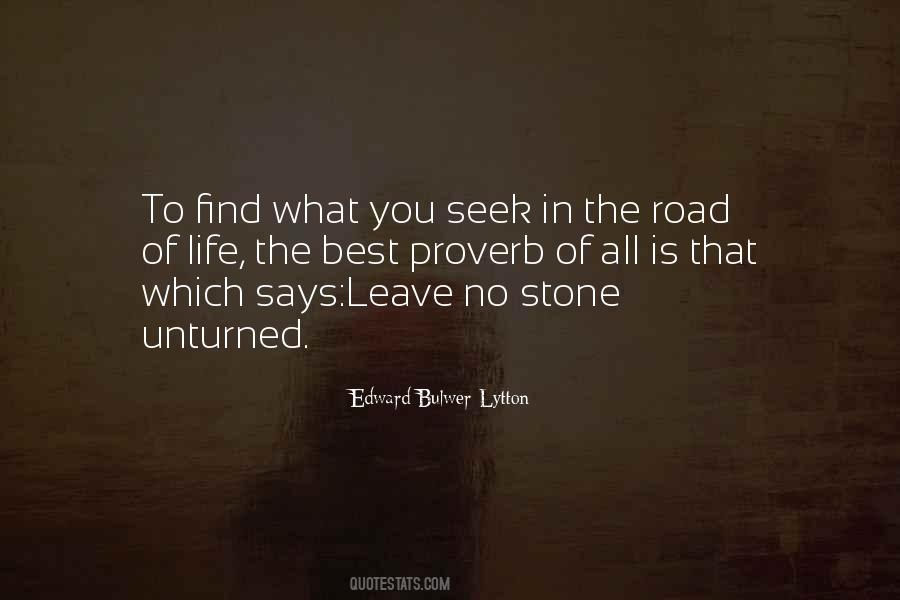 No Stone Unturned Quotes #282050
