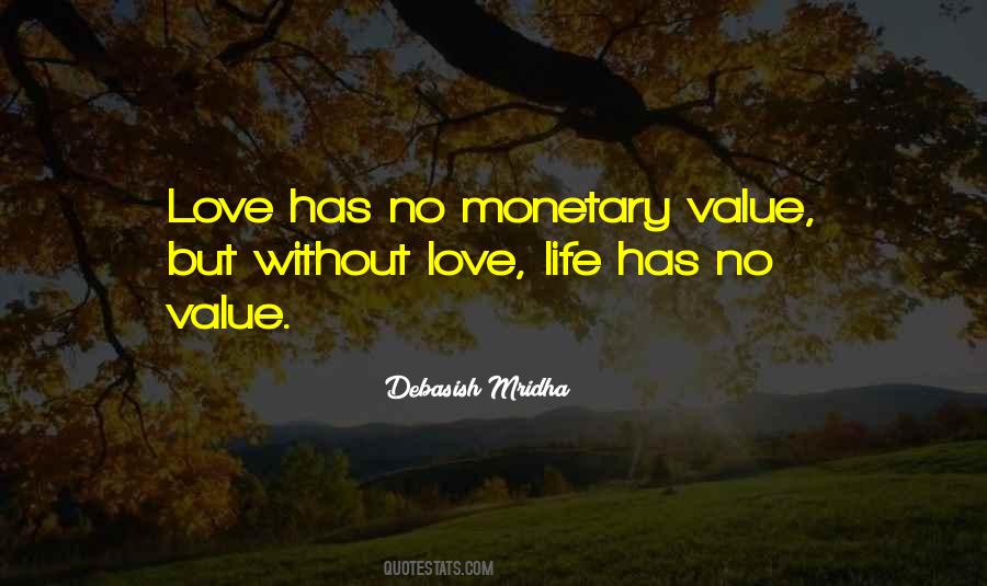 No Value Love Quotes #116364