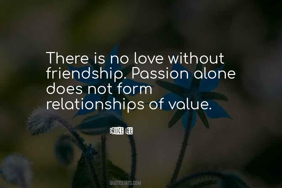 No Value Love Quotes #1515465