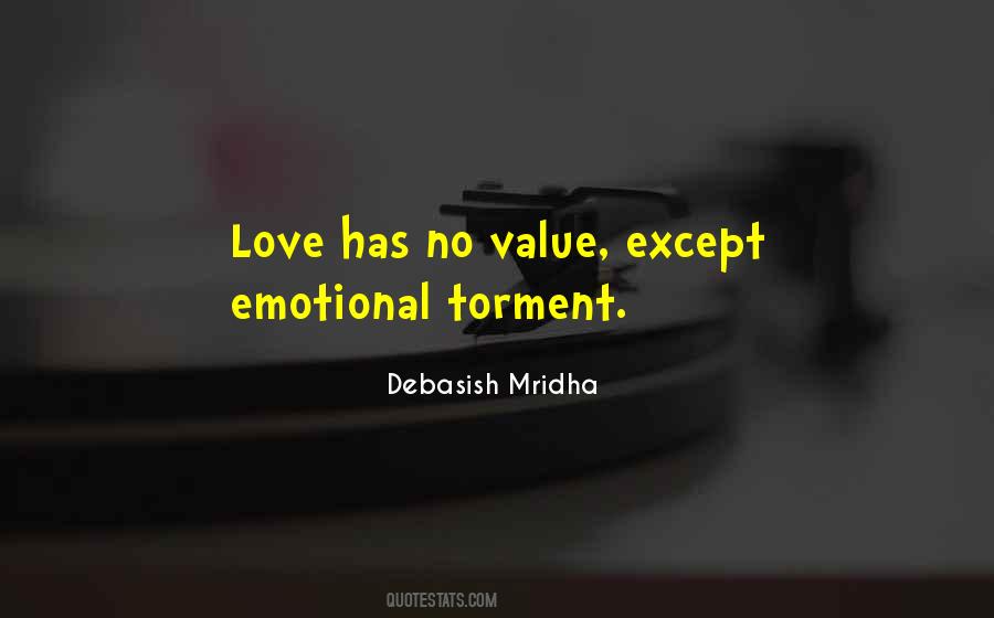 No Value Love Quotes #1653132