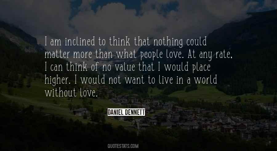 No Value Love Quotes #73673