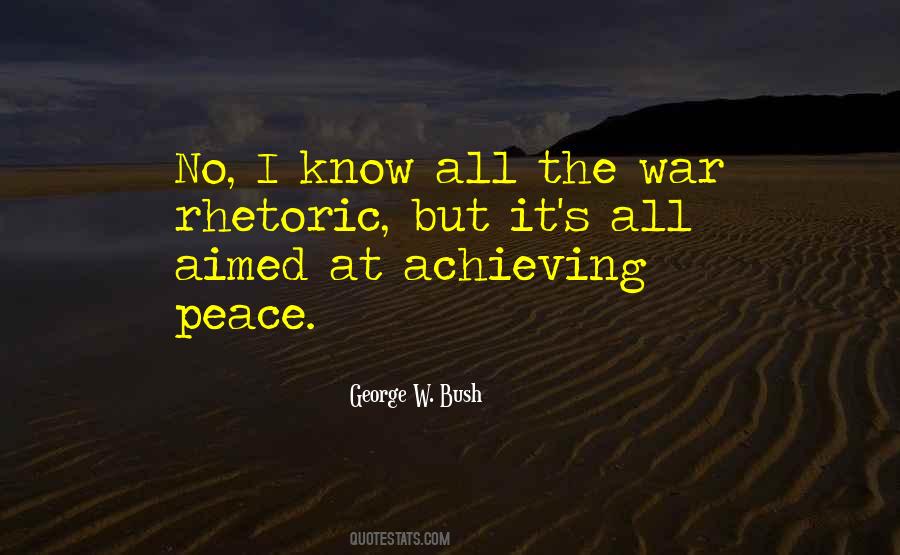 No War Peace Quotes #620241