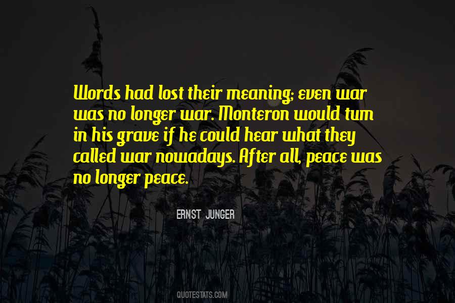 No War Peace Quotes #692447