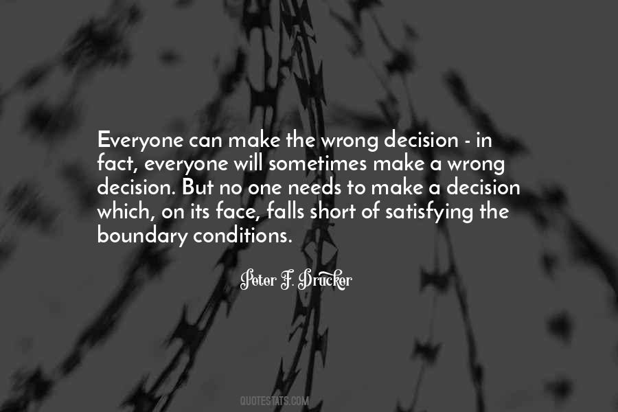 No Wrong Decision Quotes #753092