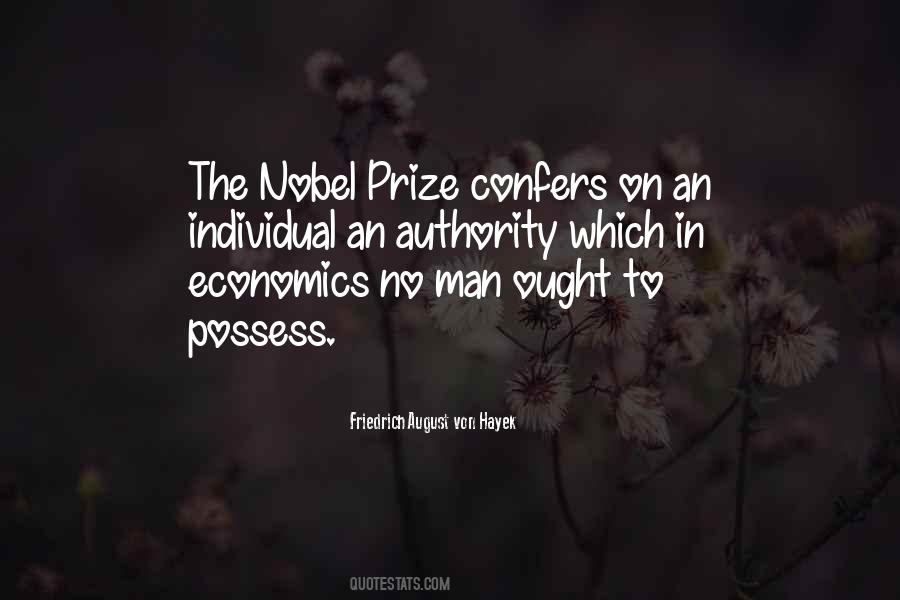 Nobel Prize Economics Quotes #949566