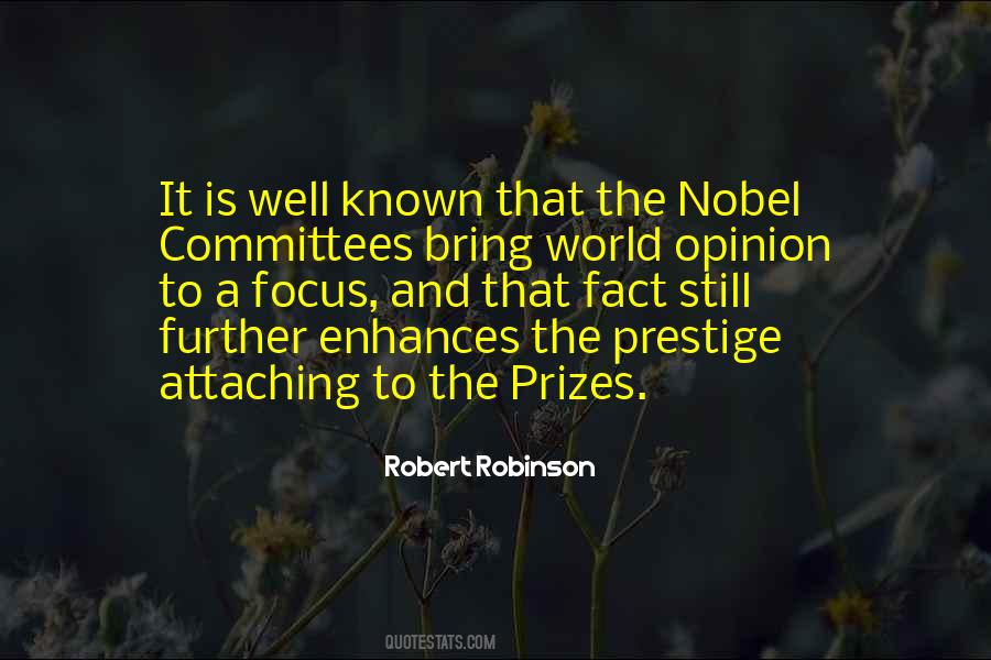 Nobel Prizes Quotes #1061682