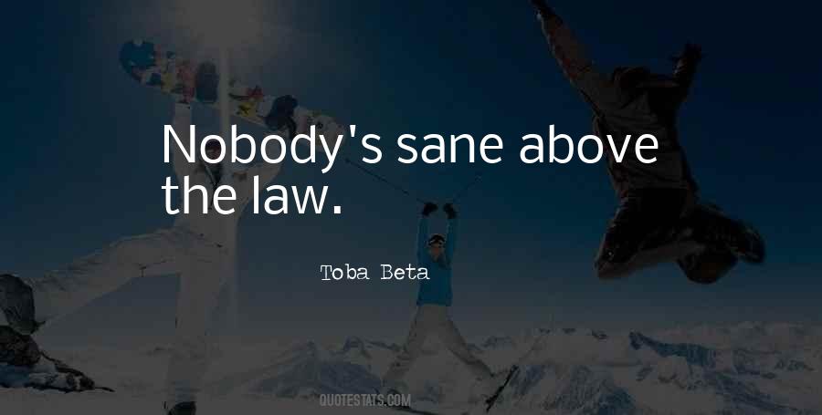 Nobody Is Above The Law Quotes #922427