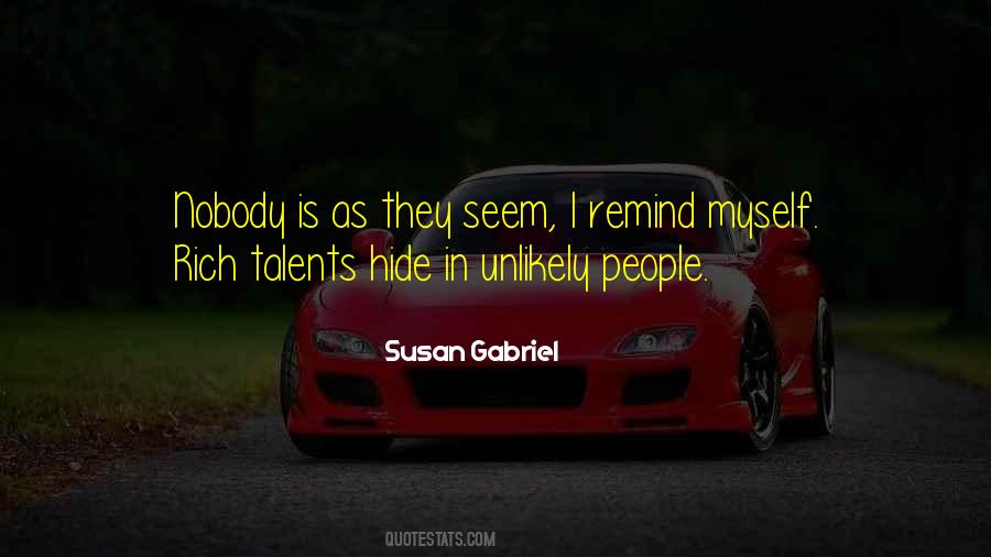 Nobody Is What They Seem Quotes #1424245