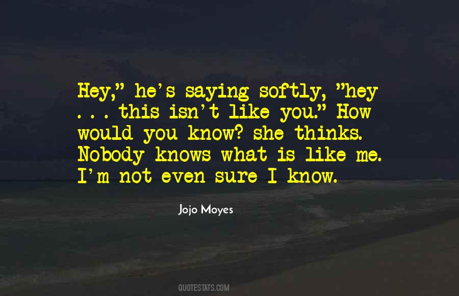 Nobody Knows You Quotes #778859