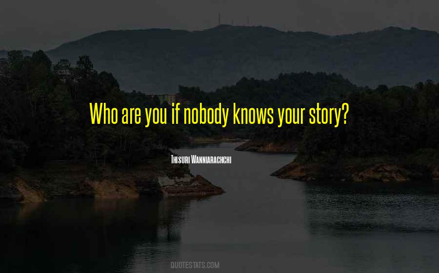 Nobody Knows Your Story Quotes #284605