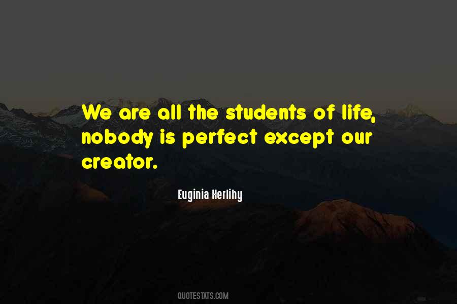 Nobody's Life Is Perfect Quotes #424958
