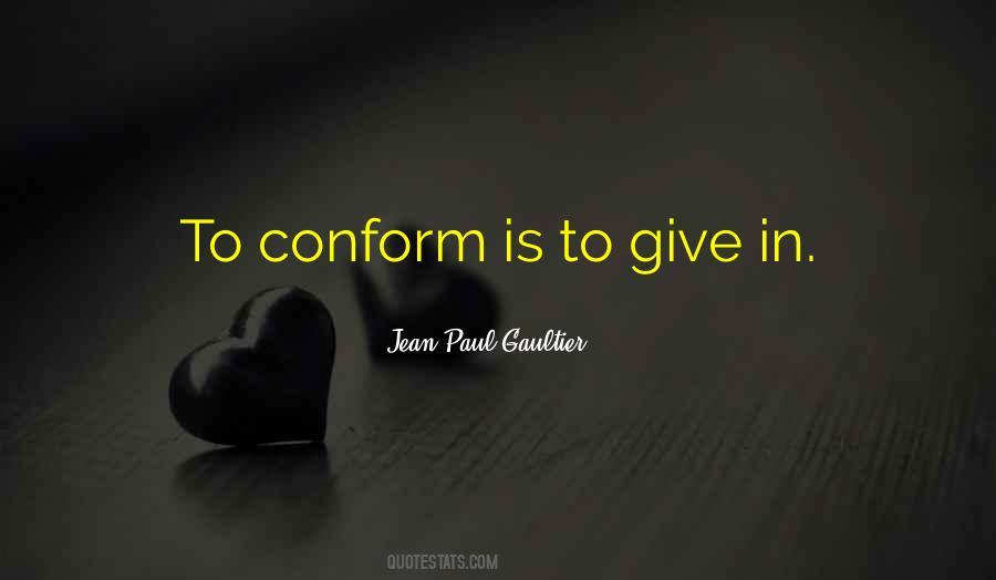 Non Conform Quotes #78434