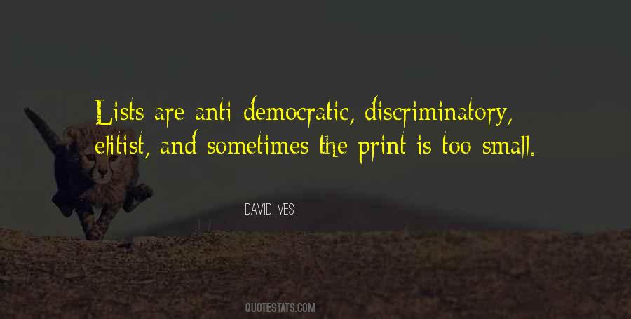 Non Discriminatory Quotes #74041