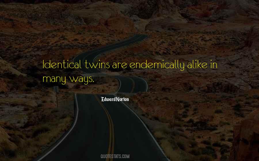 Non Identical Twins Quotes #1518767