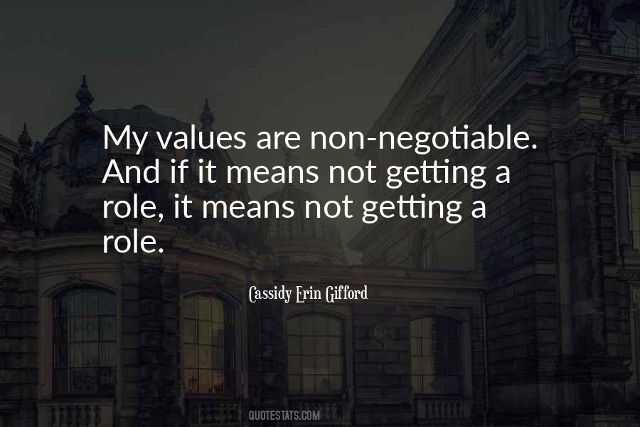 Non Negotiable Quotes #710271