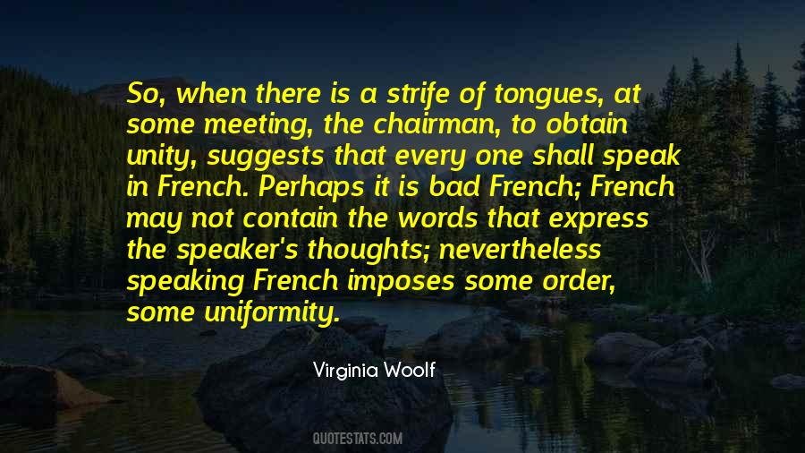 Non Speaking Quotes #11038