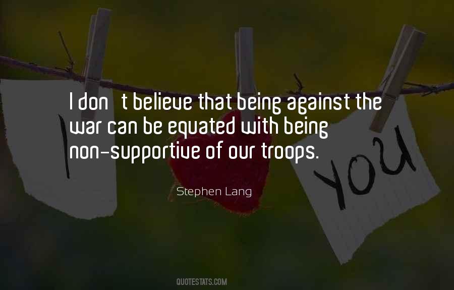 Non Supportive Quotes #1749723