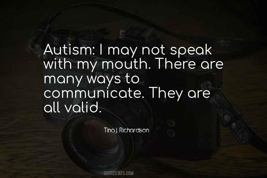Non Verbal Autism Quotes #356154