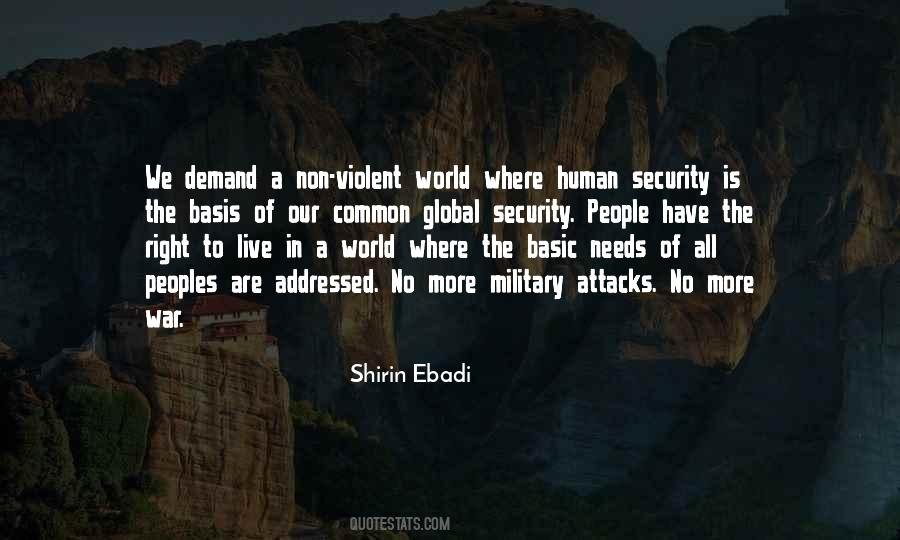 Non-violent World Quotes #534766