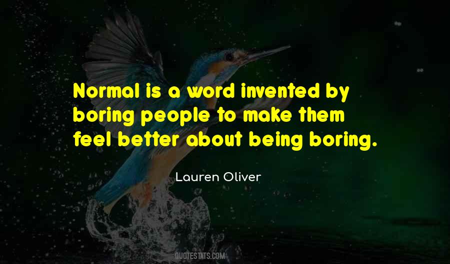 Normal's Boring Quotes #1796325