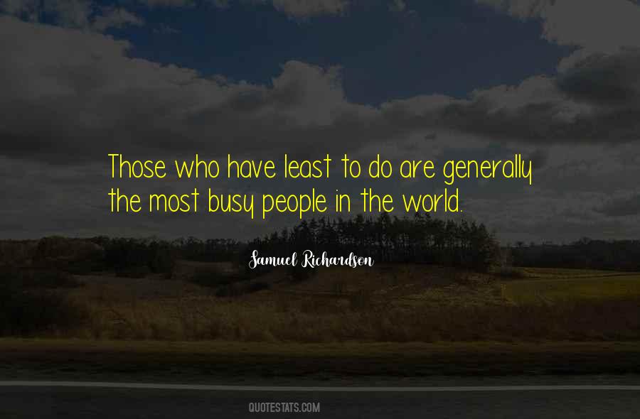 Quotes About Busy People #679623