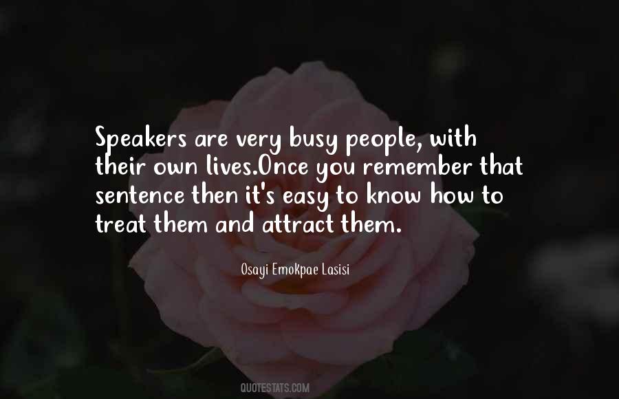 Quotes About Busy People #708320