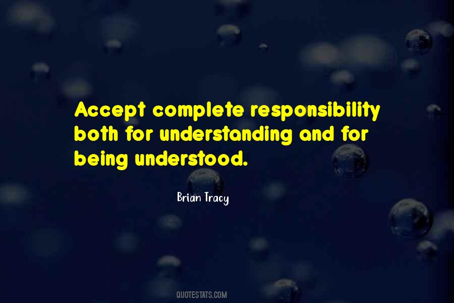Not Accepting Responsibility Quotes #1350306
