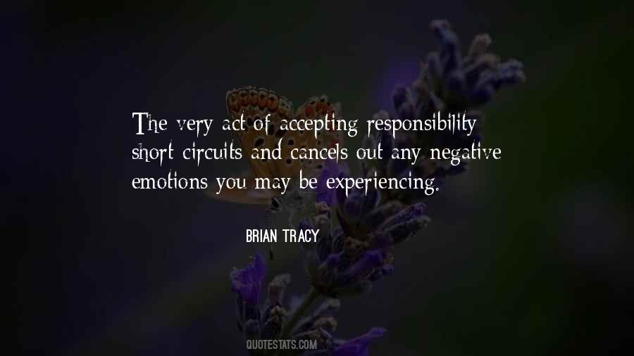 Not Accepting Responsibility Quotes #856857