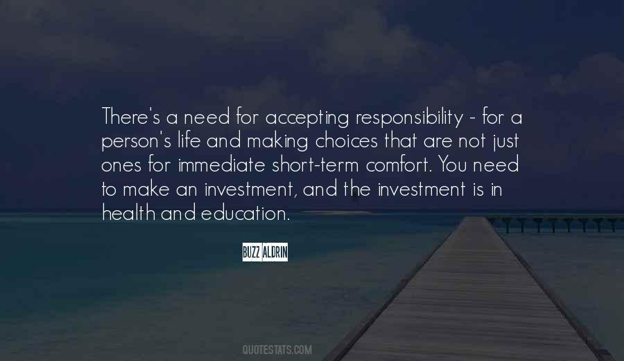 Not Accepting Responsibility Quotes #983567