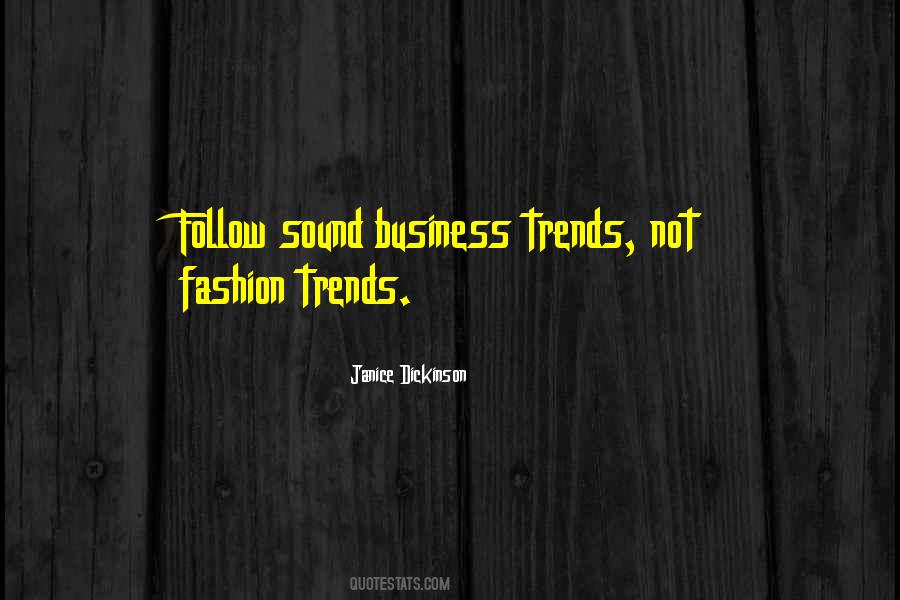 Quotes About Business Trends #99655