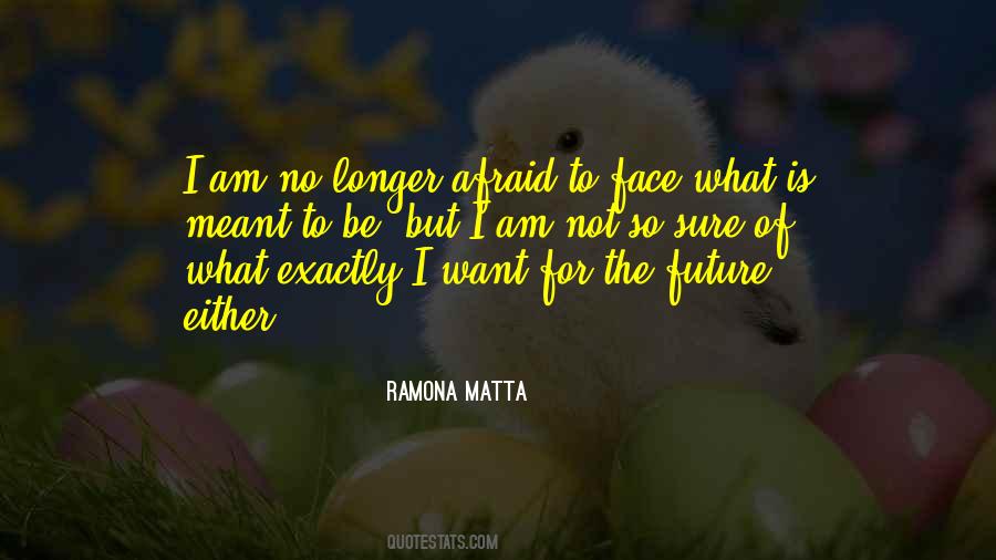 Not Afraid Of The Future Quotes #1697506