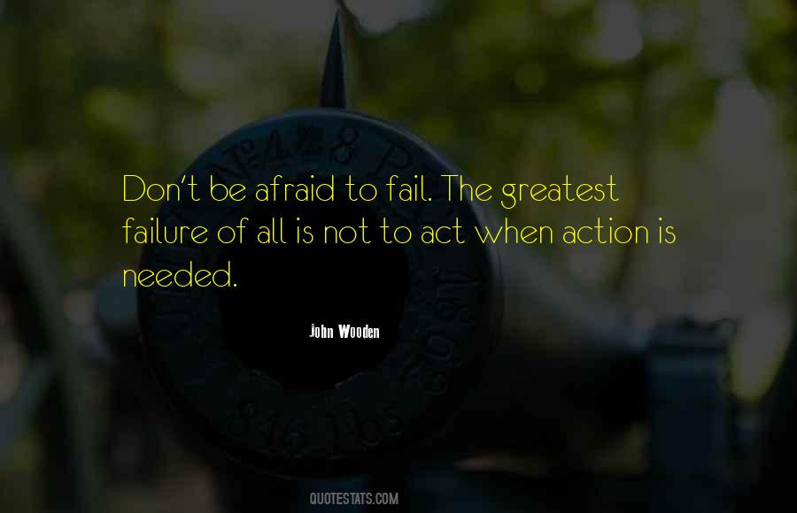 Not Afraid To Fail Quotes #765311