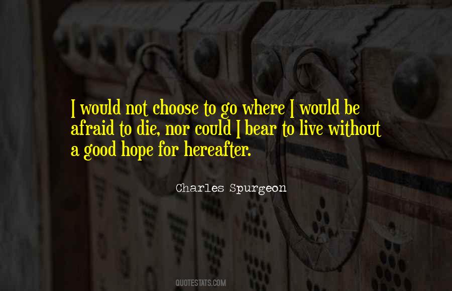 Not Afraid To Live Quotes #104400