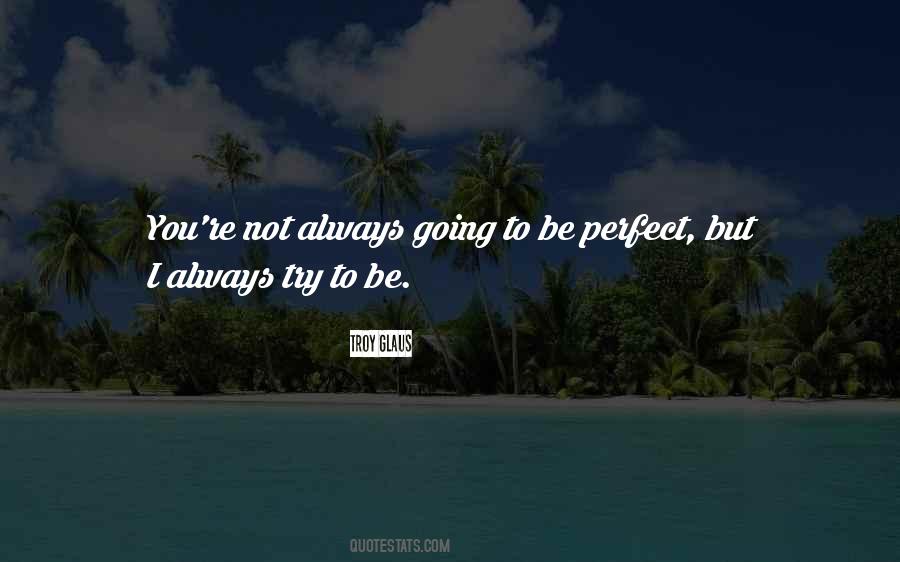 Not Always Perfect Quotes #1048704