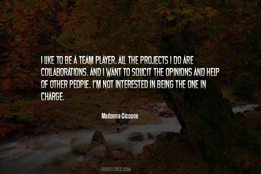 Not Being A Team Player Quotes #1249419