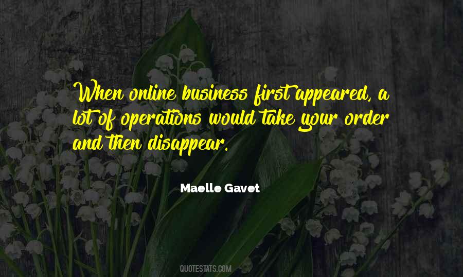 Quotes About Business Operations #1353505