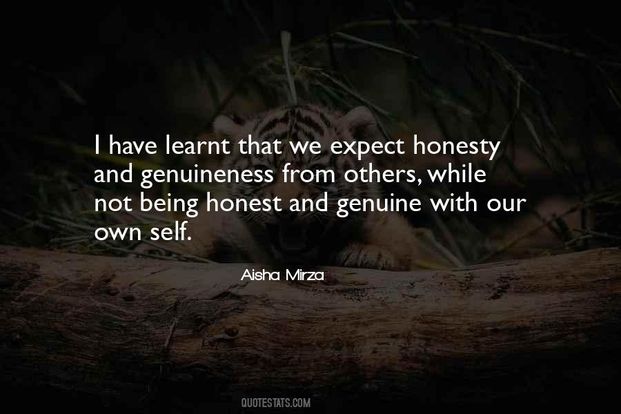 Not Being Honest Quotes #694226
