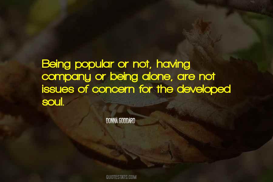 Not Being Popular Quotes #891977