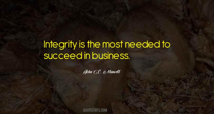 Quotes About Business Integrity #1145748