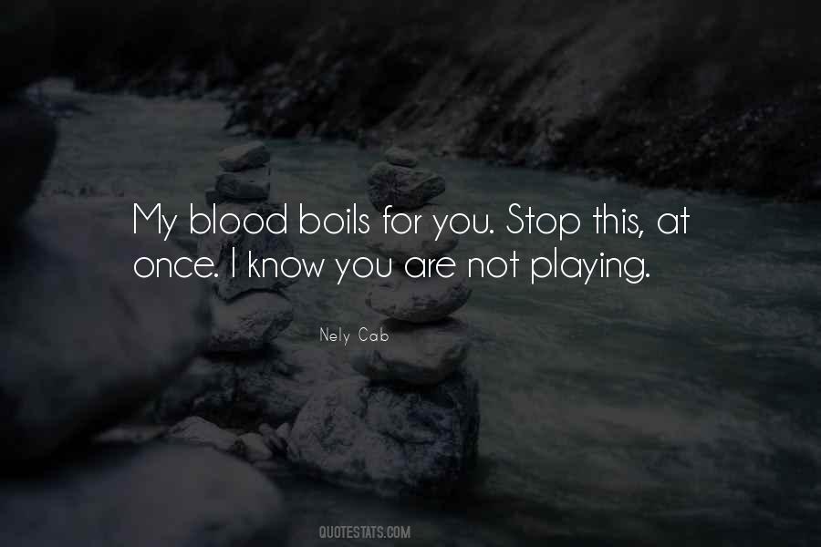 Not Blood Quotes #24087