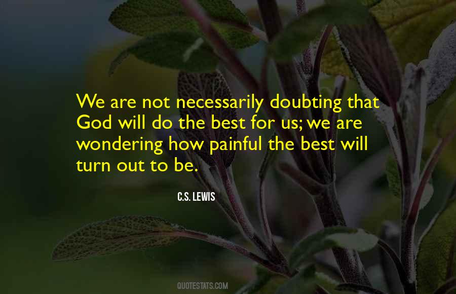 Not Doubting Quotes #402532